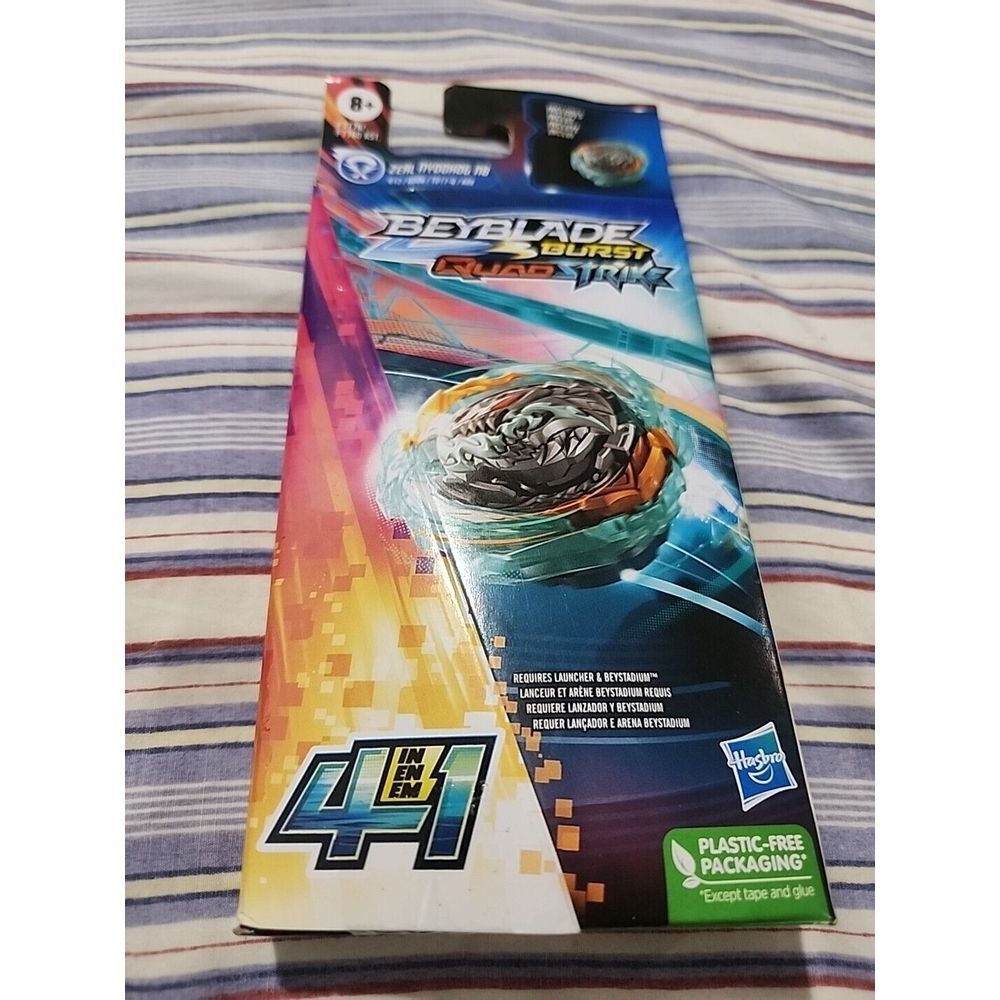 Beyblade Burst QuadStrike Zeal Nyddhog N8 Spinning Top Single Pack NEW